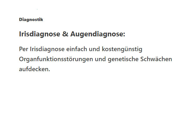 Augendiagnose bei  Lonsee
